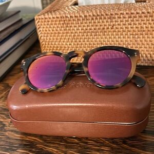 Illesteva Tortoise/Rose Mirror Sunglasses